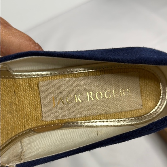 Jack‎ Rogers Blue and Tan Nautical Wedges - Picture 7 of 9
